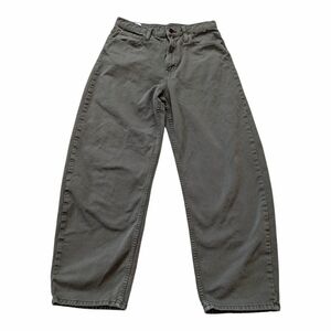 GAP Barrel High-Rise Jeans — Olive